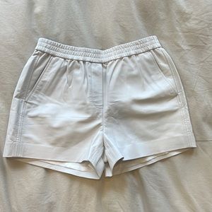 New DKNY White Leather Shorts - Size S